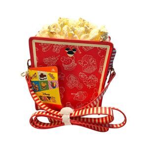 Disney Parks Eats Snacks Popcorn Box Crossbody Bag Brand New